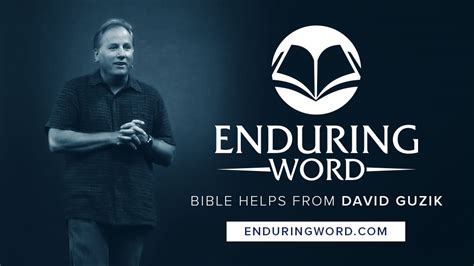 The Christian's destiny. . Enduring the word